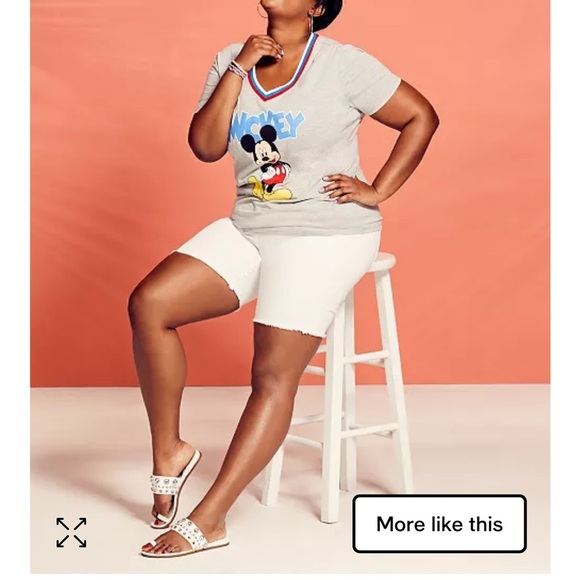 NWT DISNEY Mickey Mouse V-Neck Tee - Picture 3 of 11